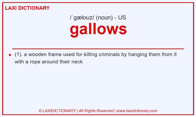 Definition gallows in American English