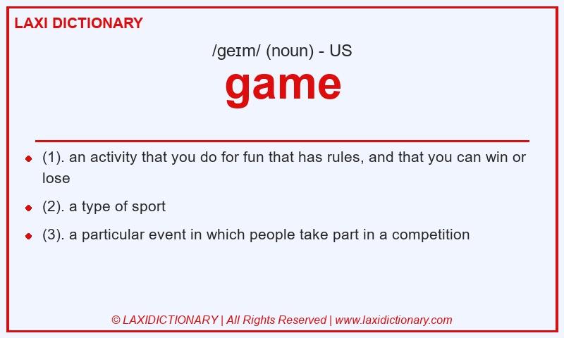 Definition game in American English