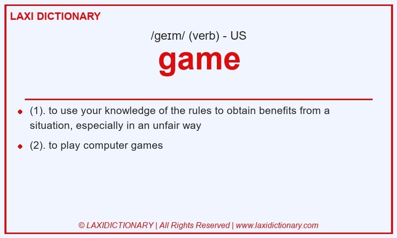 Definition game in American English