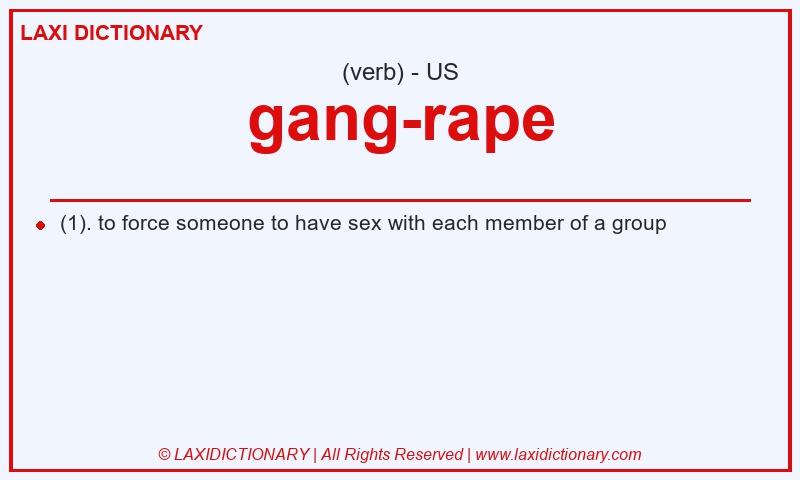 Definition gang-rape in American English