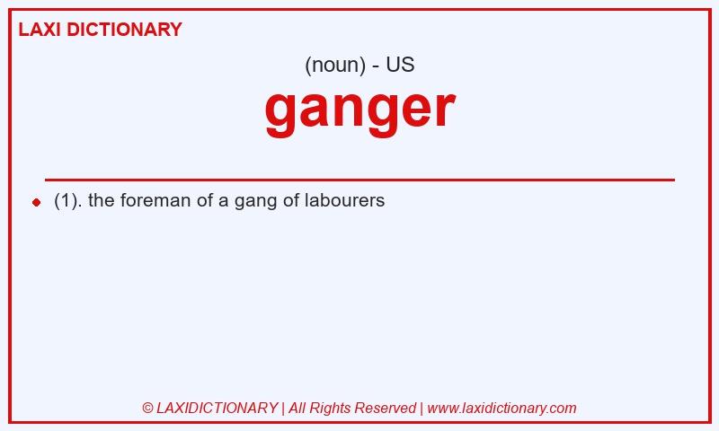 Definition ganger in American English