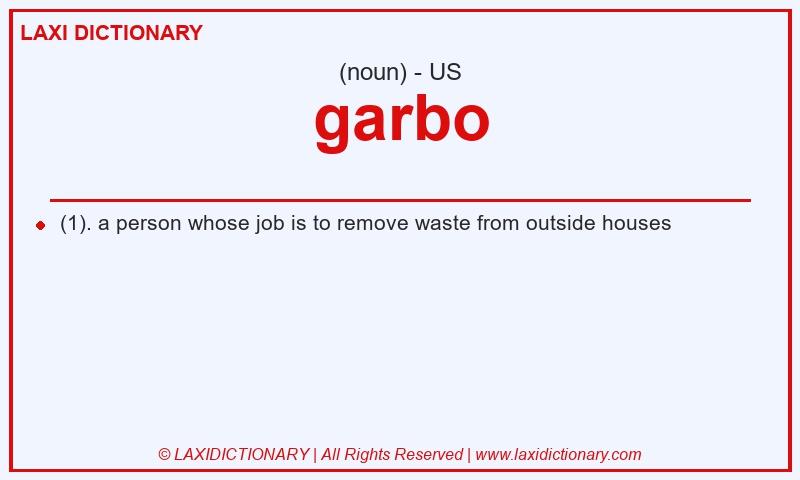 Definition garbo in American English