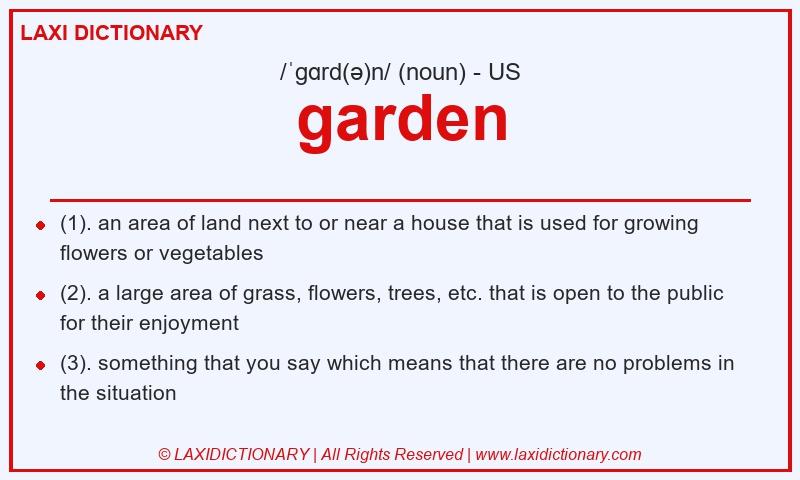 Definition garden in American English
