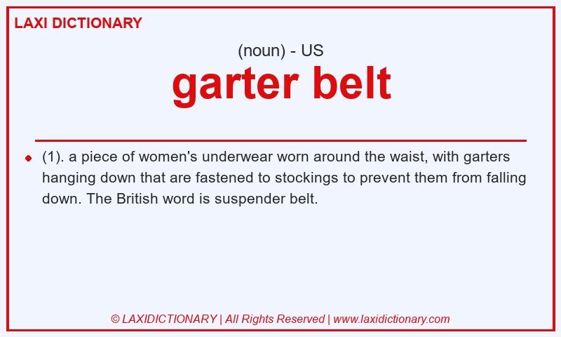 Definition garter belt in American English