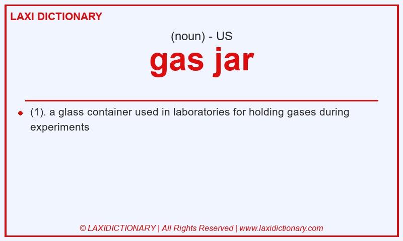 Definition gas jar in American English