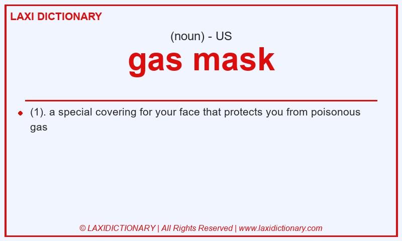 Definition gas mask in American English
