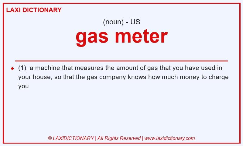 Definition gas meter in American English