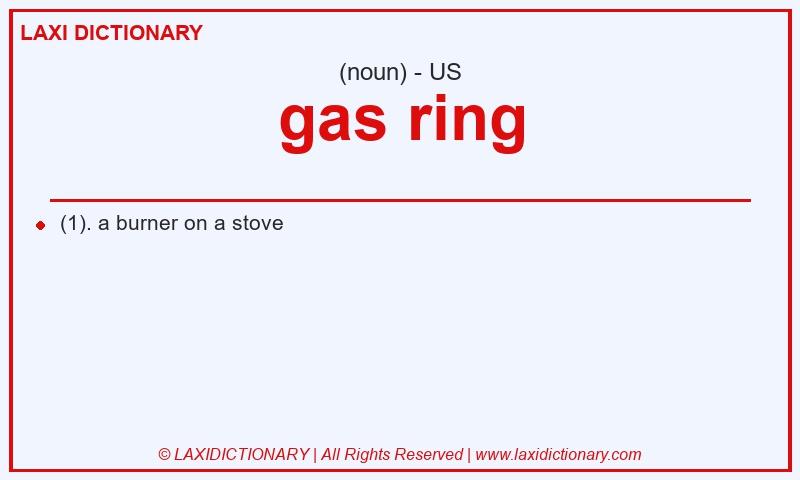 Definition gas ring in American English