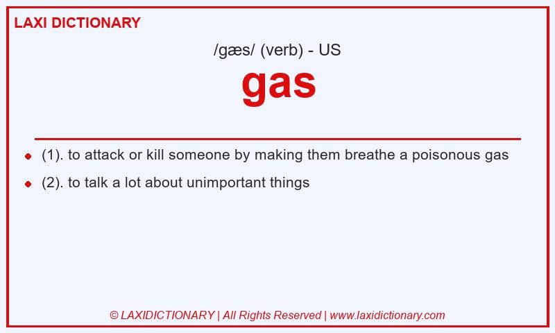 Definition gas in American English