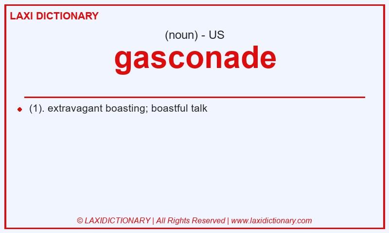 Definition gasconade in American English