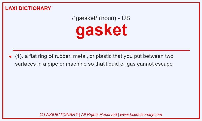 Definition gasket in American English