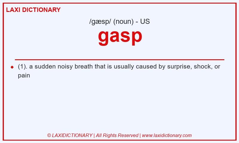 Definition gasp in American English