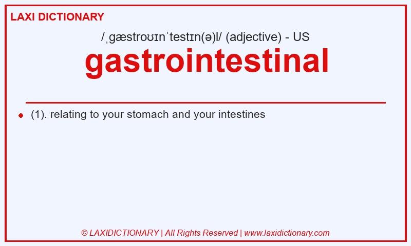 Definition gastrointestinal in American English