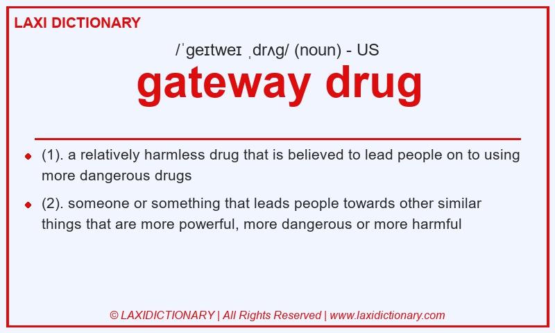Definition gateway drug in American English