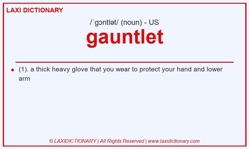 Definition gauntlet in American English