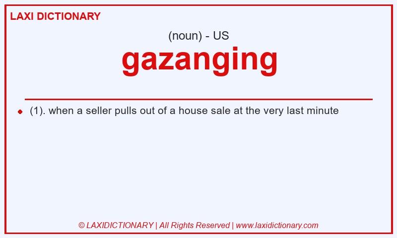 Definition gazanging in American English