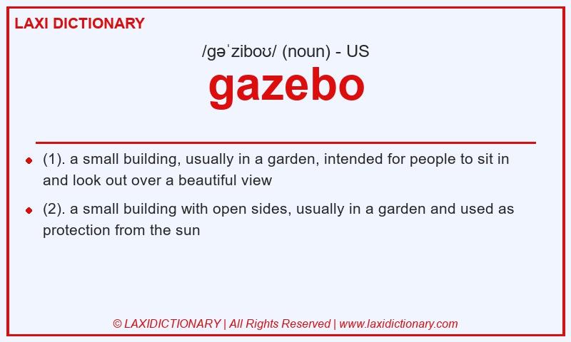 Definition gazebo in American English