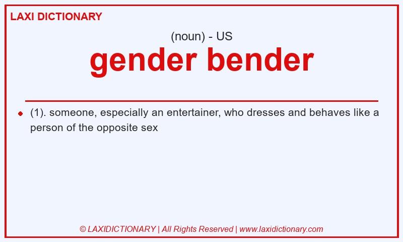 Definition gender bender in American English