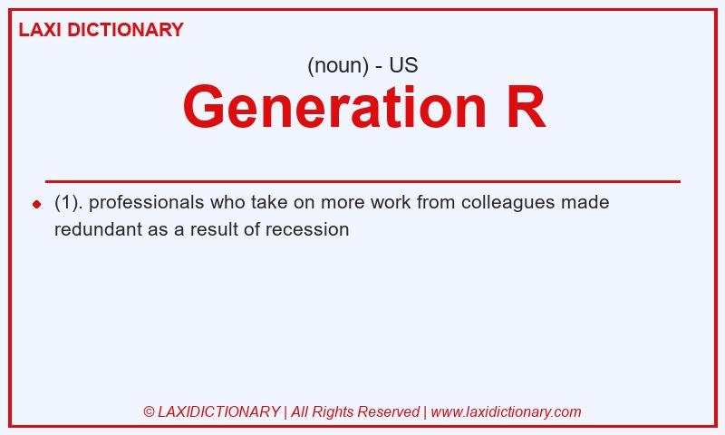 Definition Generation R in American English
