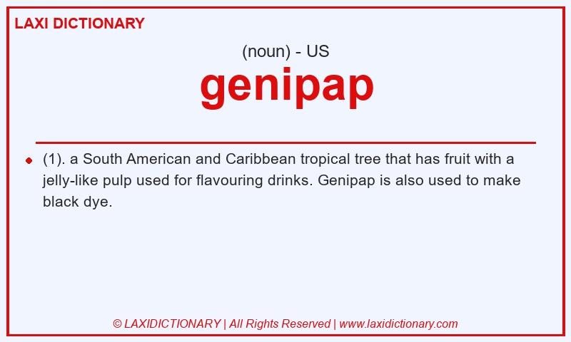 Definition genipap in American English