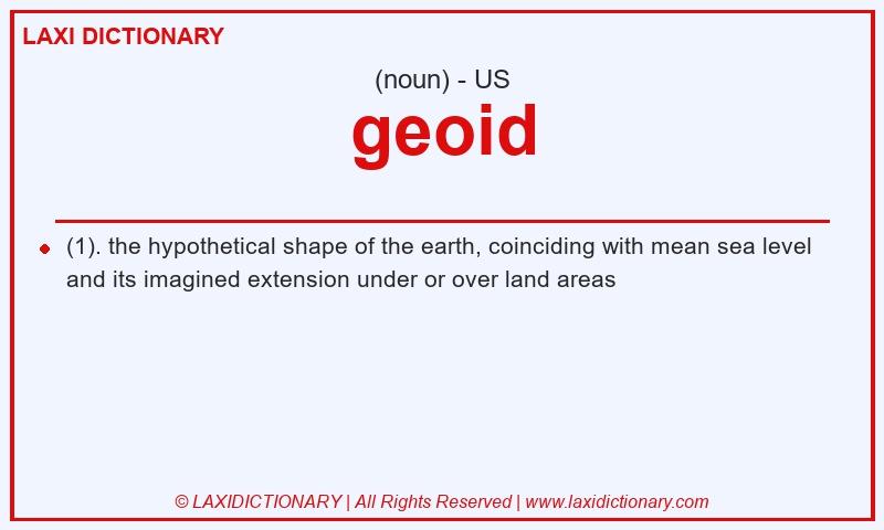 Definition geoid in American English