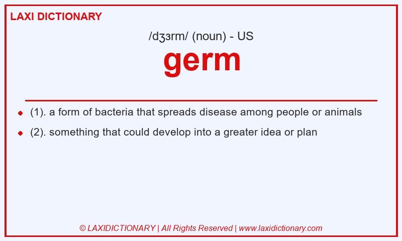 Definition germ in American English