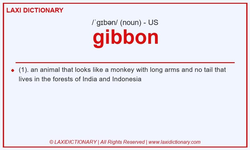Definition gibbon in American English