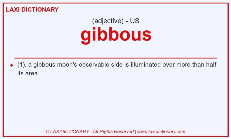 Definition gibbous in American English