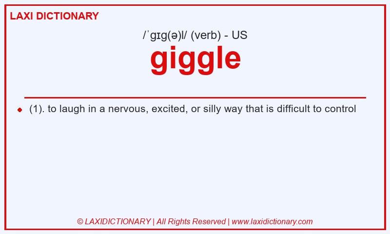 Definition giggle in American English