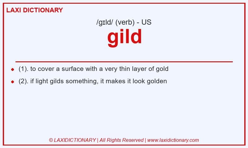Definition gild in American English