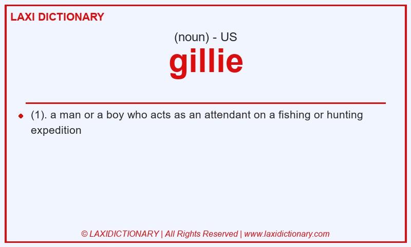 Definition gillie in American English