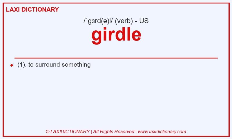 Definition girdle in American English