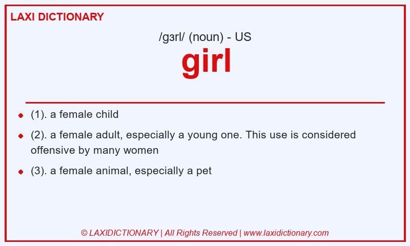 Definition girl in American English