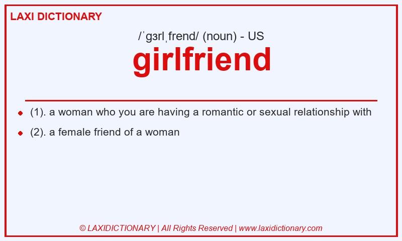Definition girlfriend in American English