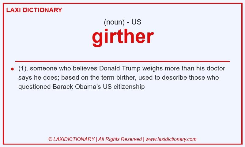 Definition girther in American English