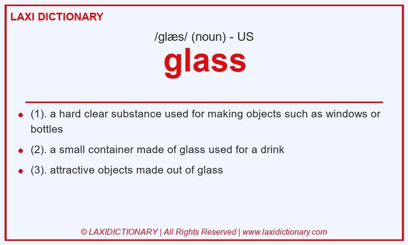 Definition glass in American English