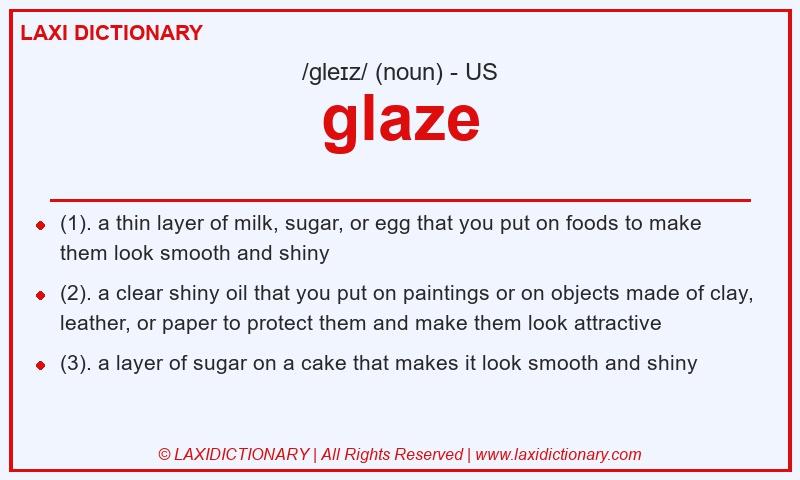 Definition glaze in American English