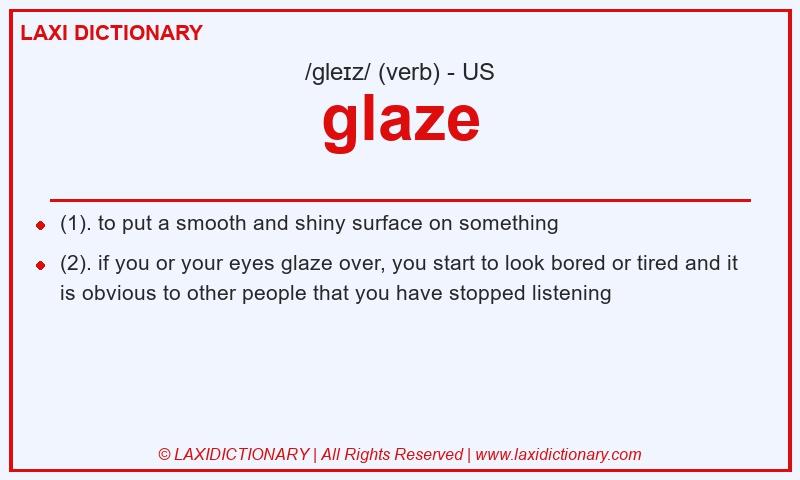 Definition glaze in American English