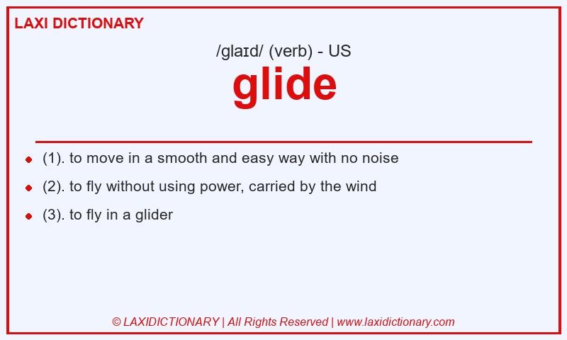 Definition glide in American English