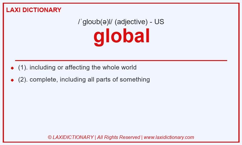 Definition global in American English
