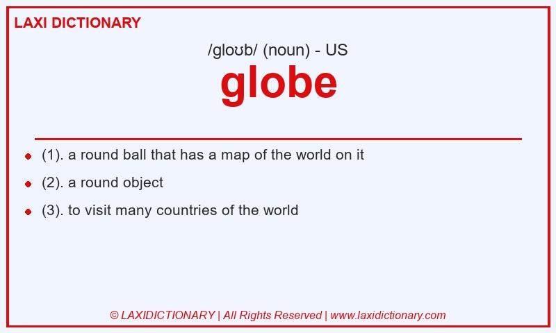 Definition globe in American English