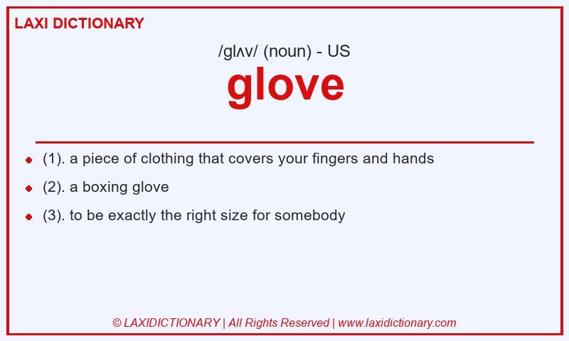 Definition glove in American English