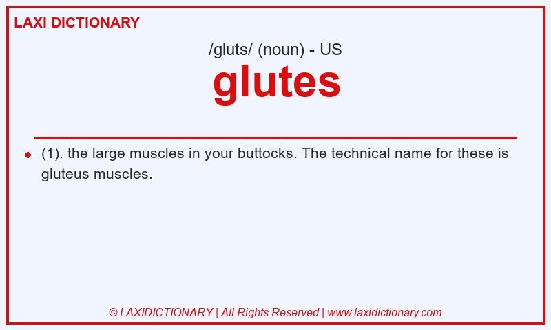 Definition glutes in American English