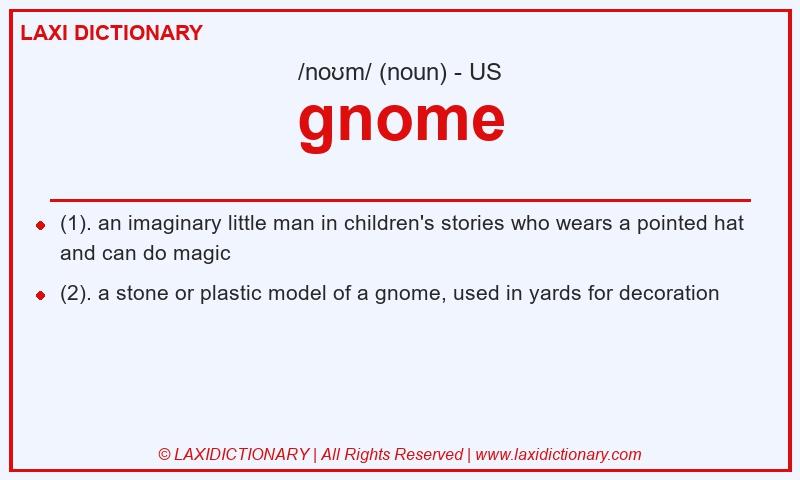 Definition gnome in American English