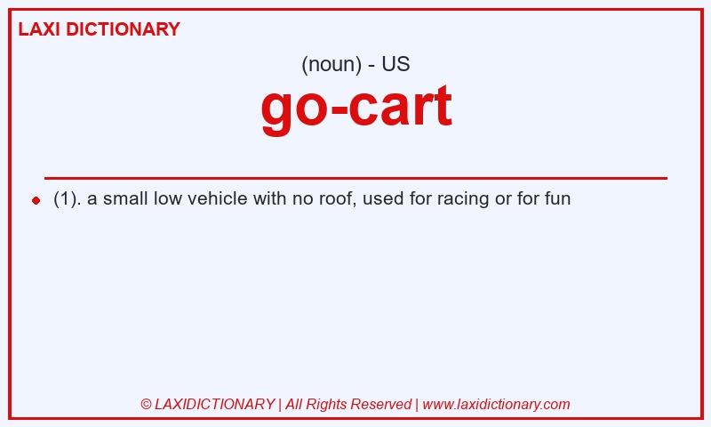 Definition go-cart in American English