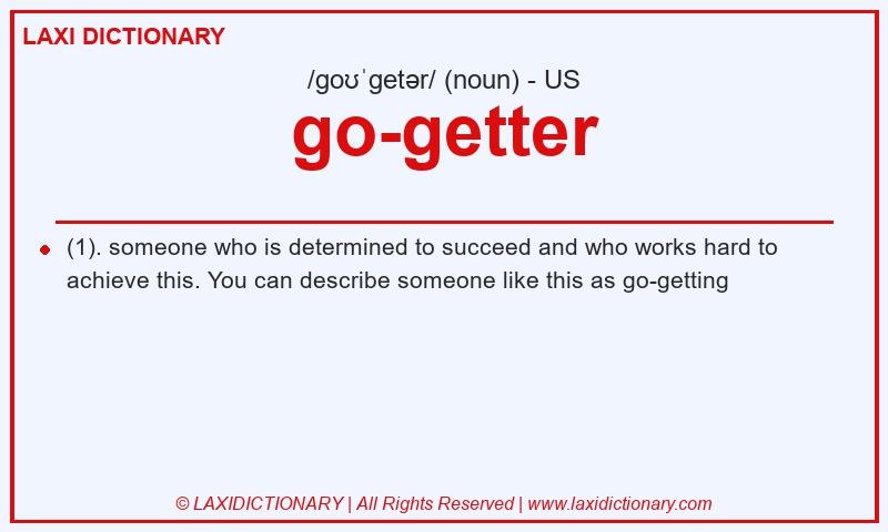 Definition go-getter in American English