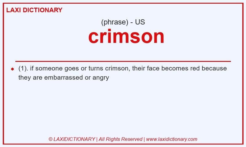 Definition crimson in American English