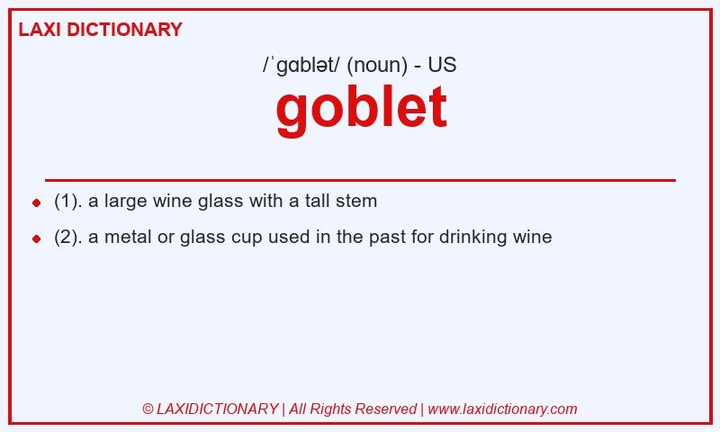 Definition goblet in American English