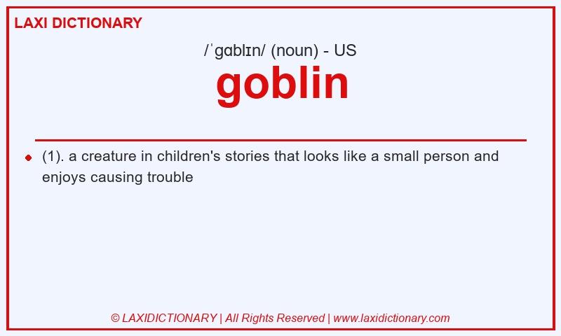 Definition goblin in American English