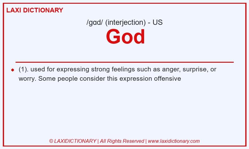 Definition God in American English